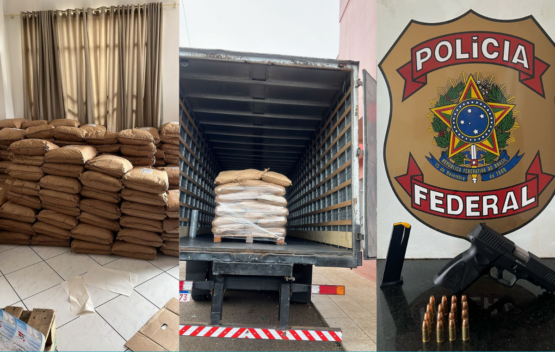 Polícia Federal e Receita Federal combatem descaminho de Leite em Pó na fronteira com a Argentina